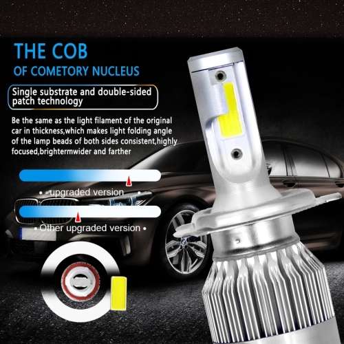 H4 - C6 LED HEADLIGHT 6000K 7600LM/SET