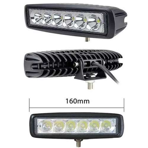 18W 12V LED Work Light Bar Spotlight Flood Lamp Driving Fog