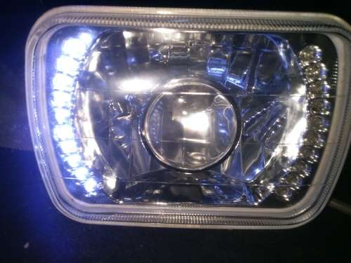 Nissan 1400 Led Angel Eye Crystal Headlights