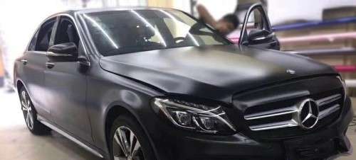 Matte Black Vinyl Wrap Sheet For Car Van Bike 1.52M x 30CM