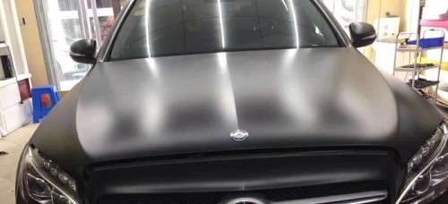 Matte Black Vinyl Wrap Sheet For Car Van Bike 1.52M x 30CM