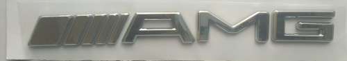 Mercedes Benz AMG 3D Boot Lid Emblem Chrome Finish Sticker