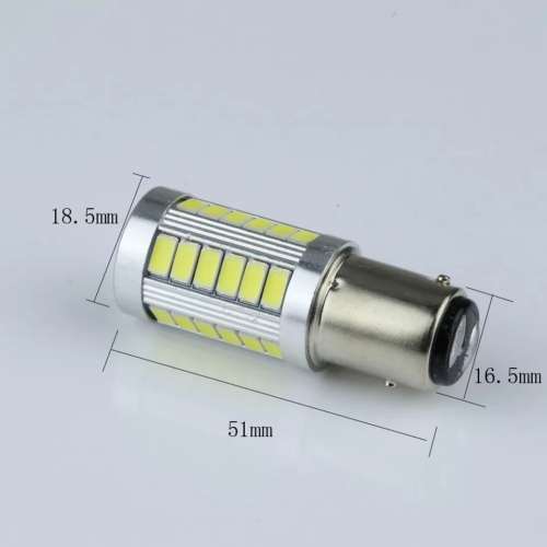 1157 P21/5W BAY15D SUPER BRIGHT 33SMD 5630 BRAKE LIGHT/TAIL LIGHT CAR BULBS WHITE