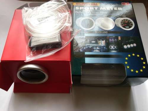 Ket Vacuum Gauge - 2` / 52mm (cm-hg) Tinted Shell Car Smoke Universal Silver