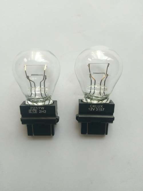 3157 12V 27/7W WHITE BULB SET