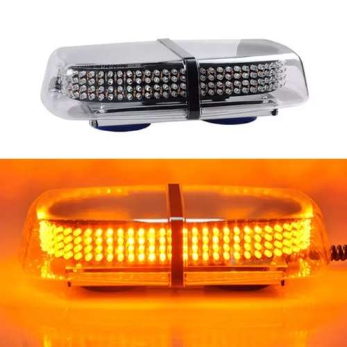 240 LED STROBE WARNING LIGHT MAGNETIC BASE EMERGENCY LIGHT AMBER COLOR