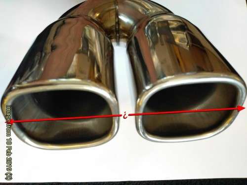 EXHAUST TAIL PIPE  - DOUBLE PIPE