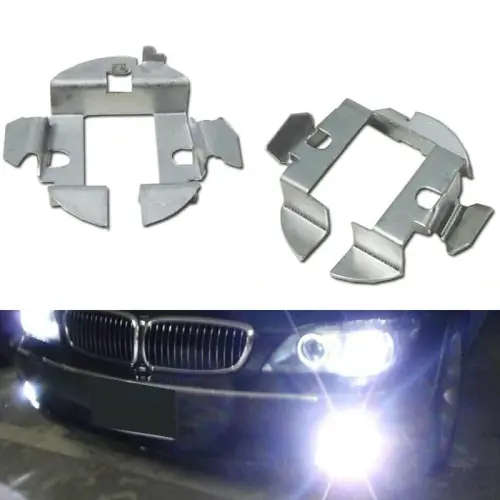 H7 HID Xenon Bulbs Base Holders Adapters Retainer Clips Kit For BMW VW JETTA 4 H7