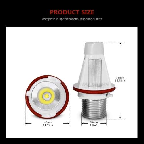 10W BMW X5 CREE LED ANGEL EYE MARKER WHITE FOR E39 E53 E60 E61 E63 E64