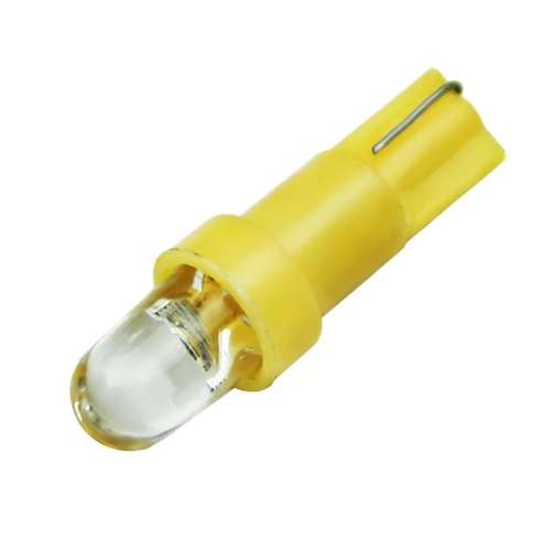 10 PIECES  T5 LED 1 SMD DASH-BOARD WEDGE 12V YELLOW