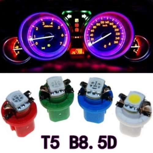 10 PCs T5 B 8.5 5050 1Smd Led Dashboard Instrument Cluster Indicator Bulbs Blue
