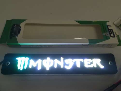 MONSTER Flexible COB LED Daytime Running Light DRL Grille Emblem