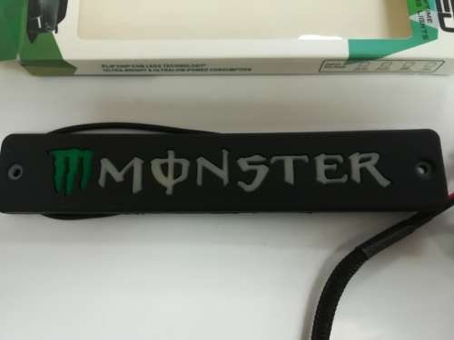 MONSTER Flexible COB LED Daytime Running Light DRL Grille Emblem