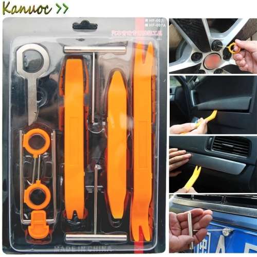 12pcs Car Door Plastic Trim Panel Dash Installation Removal Pry Tool Set