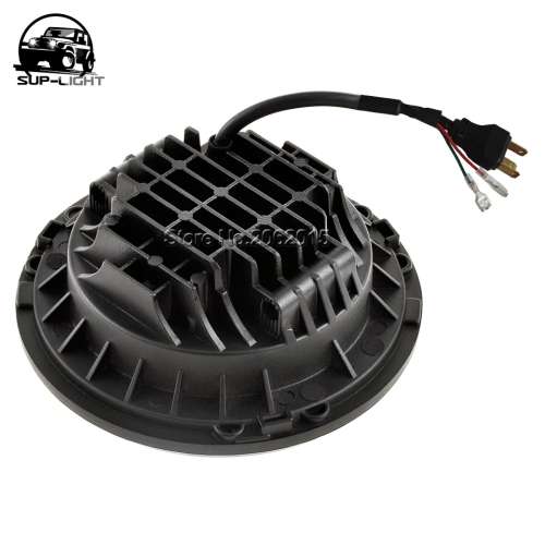 2 x 7 Inch LED Headlight With Angel Eye Halo Ring DRL & Turn Signal For Jeep Motorcycle Etc