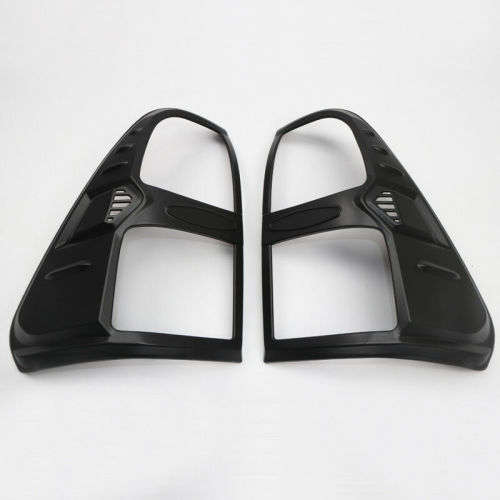 Black Rear Tail Light Lamp Cover Trim For Toyota Hilux / Hilux Revo 16-19