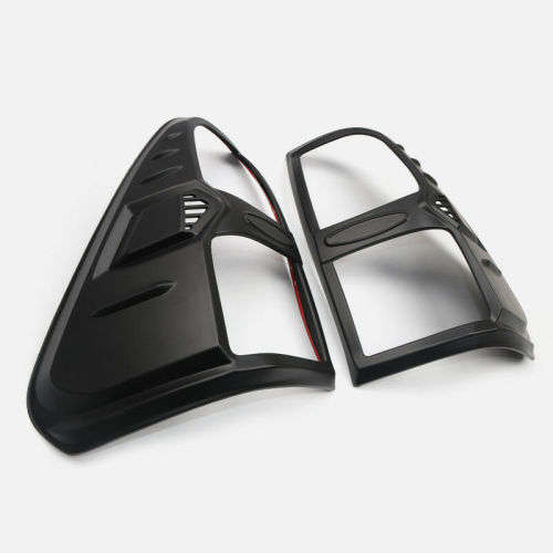 Black Rear Tail Light Lamp Cover Trim For Toyota Hilux / Hilux Revo 16-19