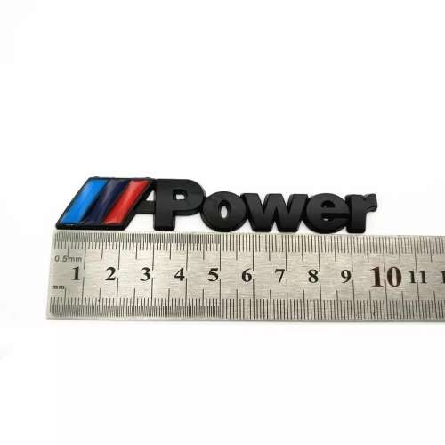 M3 power Motorsport Metal Logo Car Sticker Rear Trunk Emblem Grill Badge for BMW