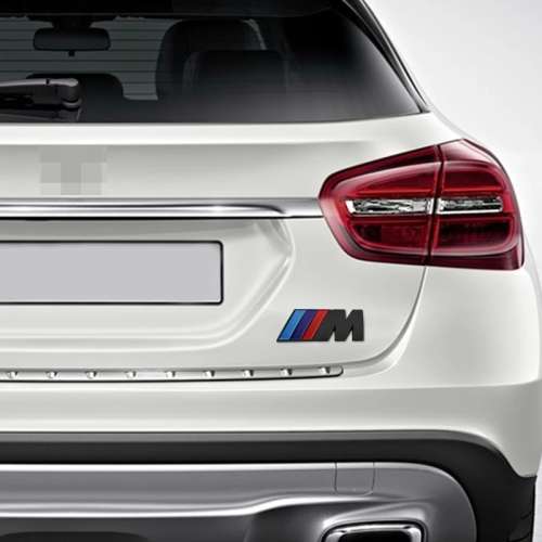 BMW M LOGO 3D METAL REAR STICKER CARBON