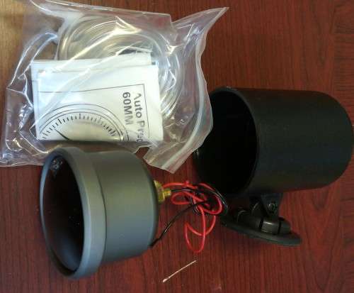 Boost Gauge ( HK Style) Stepper Led Smoked - 2.5` 60mm