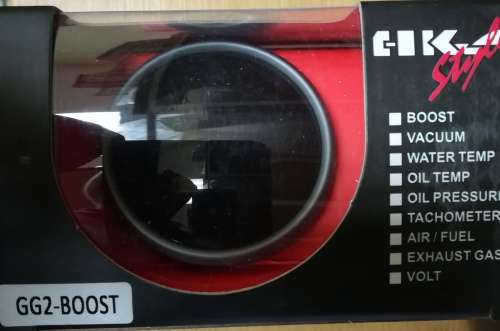 Boost Gauge ( HK Style) Stepper Led Smoked - 2.5` 60mm