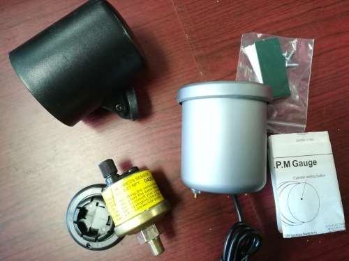 Oil Pressure Gauge ( HK Style) Stepper Led Smoked 2.5" / 60mm