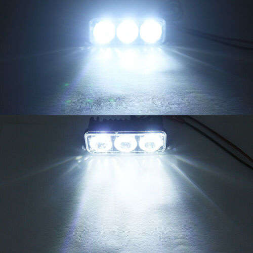 2 x LED Daytime Running Light Super Bright Fog Work Lamp Car SUV Universal White