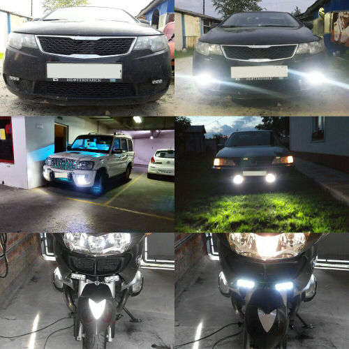 2 x LED Daytime Running Light Super Bright Fog Work Lamp Car SUV Universal White