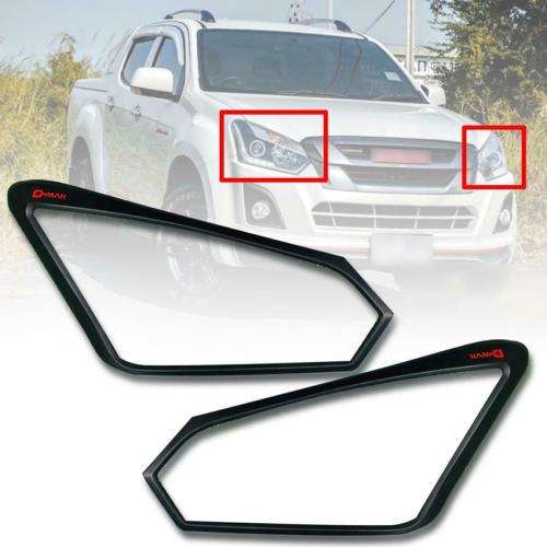 Isuzu DMax D-Max 2016-19 Head Light Cover Trim Set