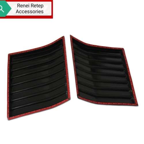 FORD RANGER T6/T7 2012-2019 BONNET SCOOP 2 PIECE BLACK