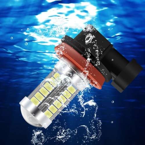 2 x H11 33SMD 5630 6500K-7000K White Light LED Bulb For Foglight DC12-24V
