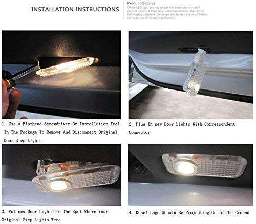 LED 3D Laser Car Door Welcome Light Projector Logo For Lexus IS, ES, LS, LX, RX, GS, RC