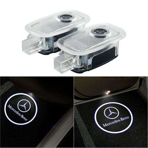 LED 3D Laser Car Door Welcome Light Projector Logo For Benz S W221