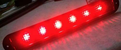 Universal Car Red LED Third 3RD Brake Tail Light For Interior