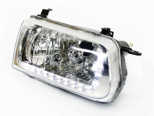 TOYOTA TAZZ LED DRL HEADLIGHT CHROME SET 2000-2006