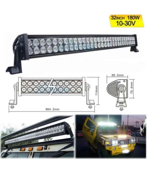 180W LED BAR SPOT LIGHT and FLOOD COMBO OFF-ROAD