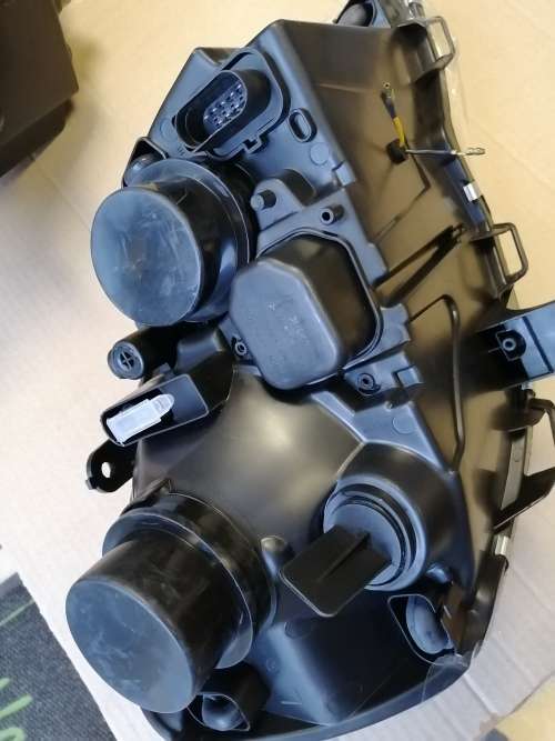 VW Polo Vivo LED Projector DRL Angel Eye Headlight Set Chrome Finish