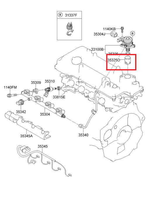 353252G700 Genuine Hyundai / KIA Roller Tappet