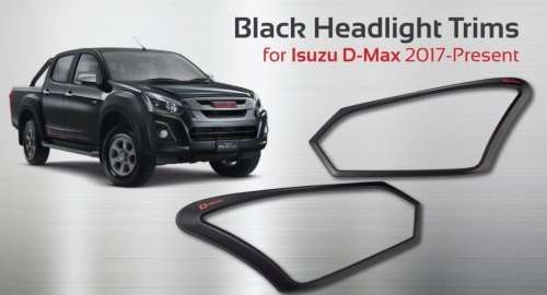 Isuzu DMax D-Max 2016-19 Head Light Cover Trim Set