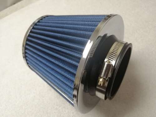 76mm Simota Dual Cone Air Filter Blue