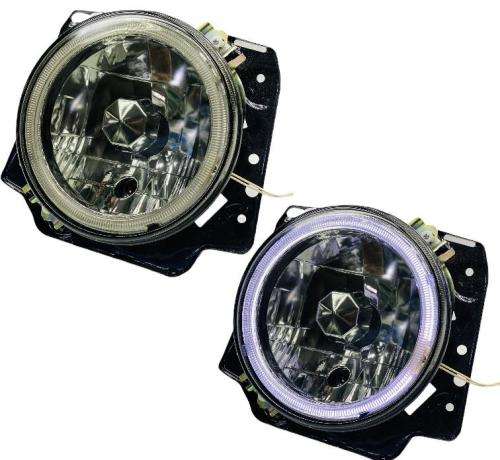 Vw Golf 2  Angel Eye Reflector Headlight Set (Smoked)