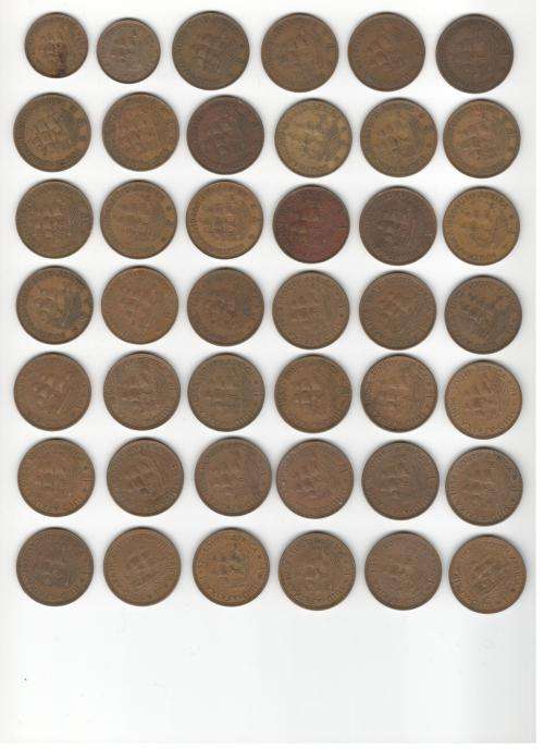 Collection of 63 South African Coins (1933 - 1962)