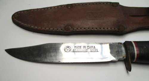 Fixed blade knife with sheath