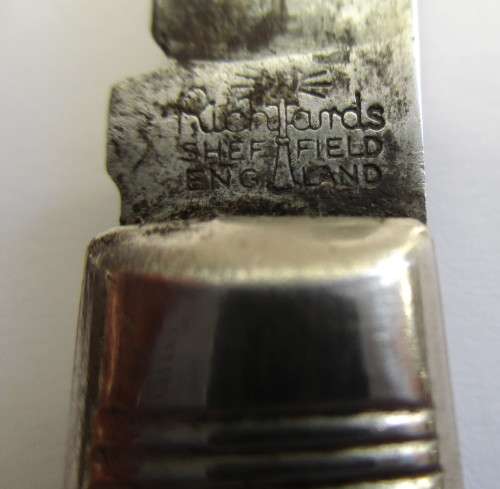 Vintage Richards (Lamppost) Pocket Knife in pouch -- Victoria Falls -- Sheffield, England