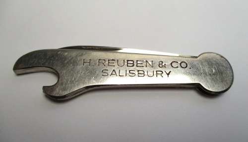 Vintage Knife / Bottle opener - H. Reuben and Co. Salisbury - blade marked - M. L. Savage Cape Town.