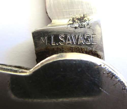 Vintage Knife / Bottle opener - H. Reuben and Co. Salisbury - blade marked - M. L. Savage Cape Town.