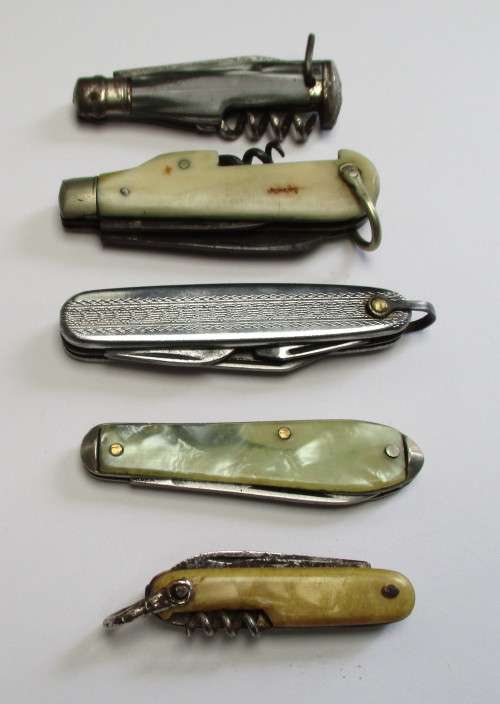 Miniature vintage pocket knife lot