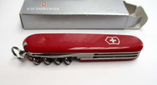 Victorinox Swiss Army Knife -- Boxed Spartan, near mint -- LAMINA Technologies Logo