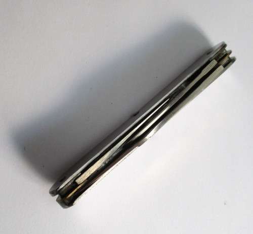 Vintage Stockman pocket knife, Kutmaster Utica, New York, Made in USA. Stainless steel