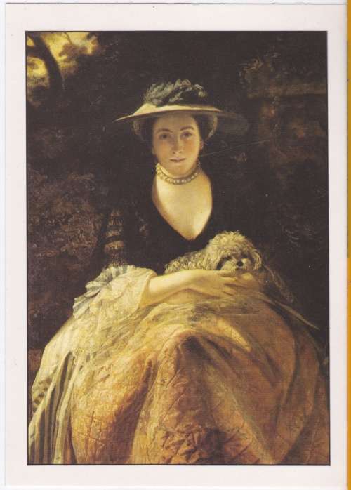 Vintage postcard -- Great Artists - Wallace Collection - Joshua Reynolds - Nelly O`Brien